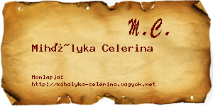 Mihályka Celerina névjegykártya